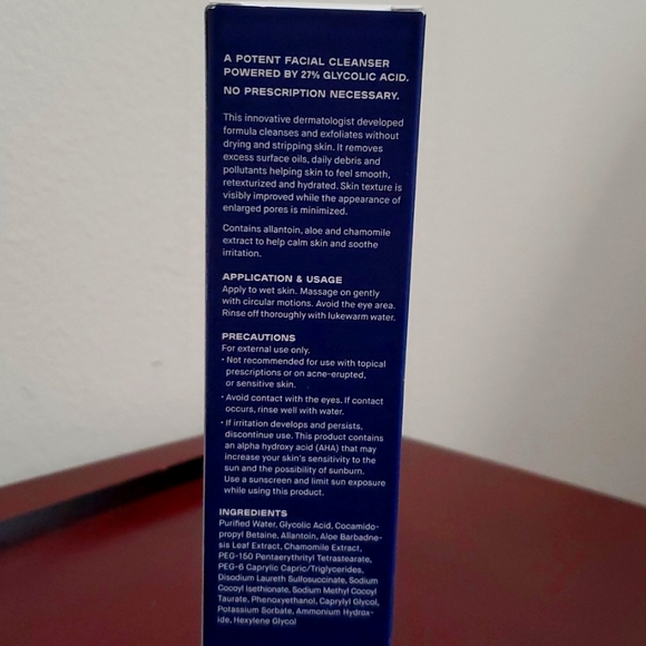 NWT Sobel Skin RX 27% Glycolic Acid Facial Cleanser, Full Size 5 ounces - Picture 3 of 7